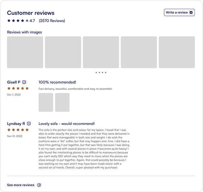 Customer stories and social proof